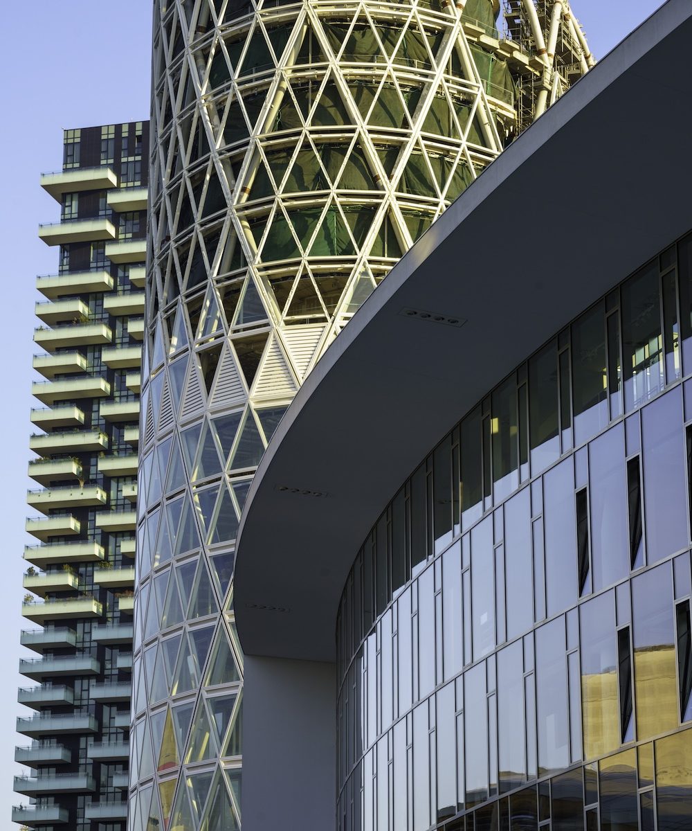 Milan, Lombardy, Italy: modern buildings at Gae Aulenti square